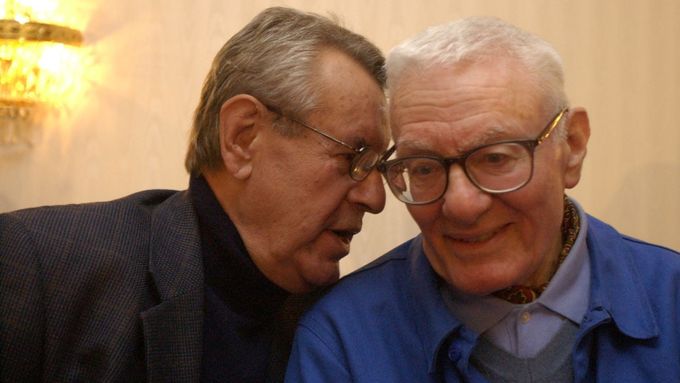 Peter Shaffer (vpravo) s Milošem Formanem.