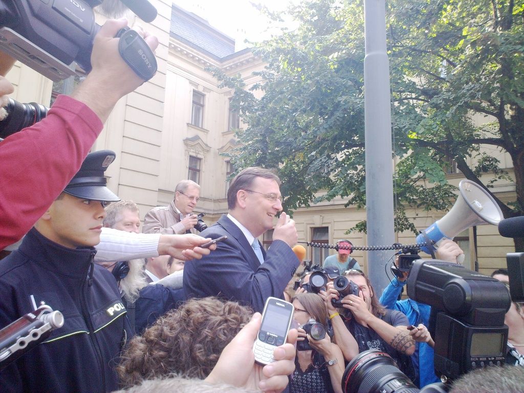 Starostové demonstrovali v Praze