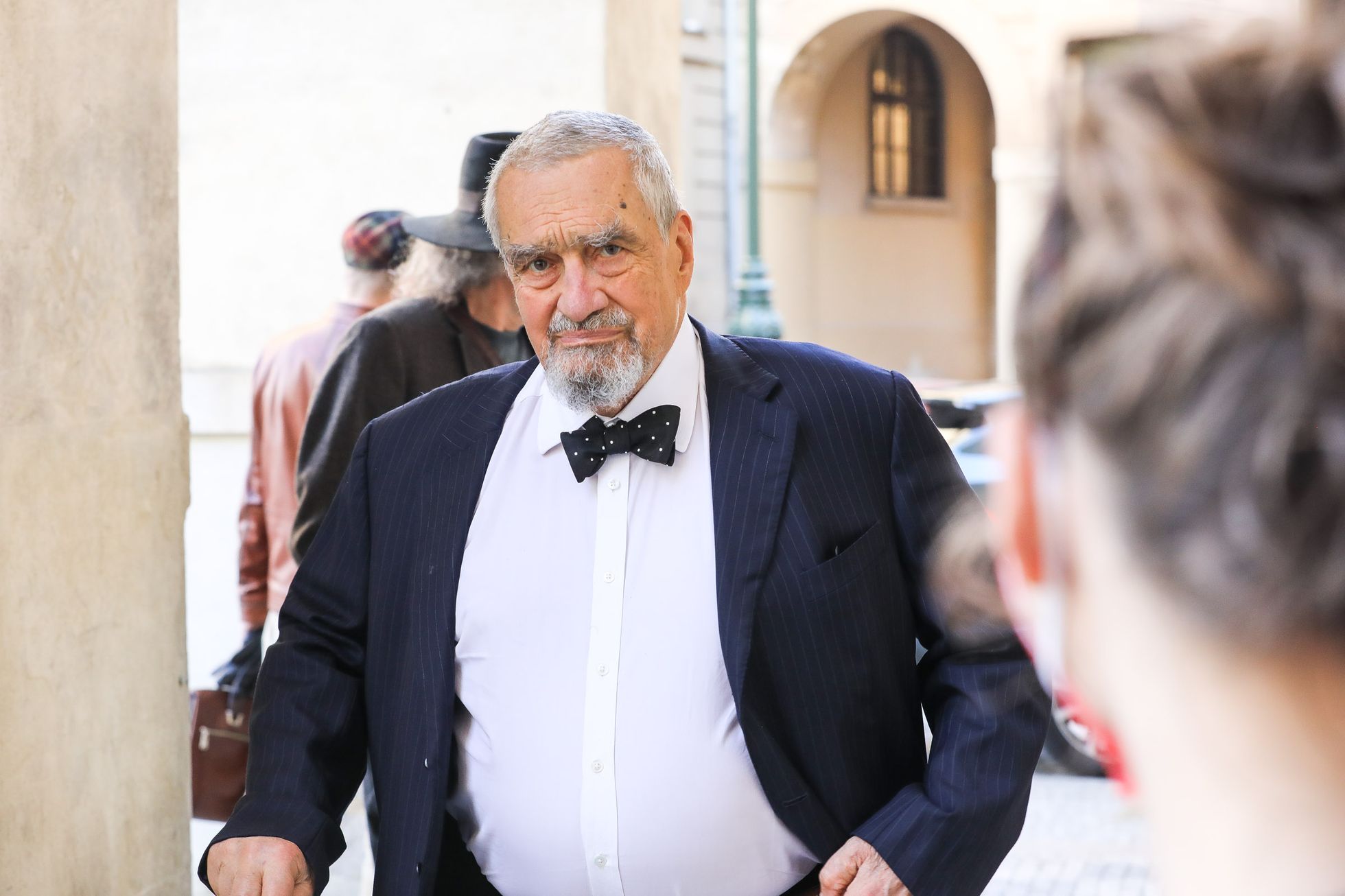 Pohřeb Jiřina Šiklová, poslední rozloučení, kostel Nejsvětějšího Salvátora - Karel Schwarzenberg