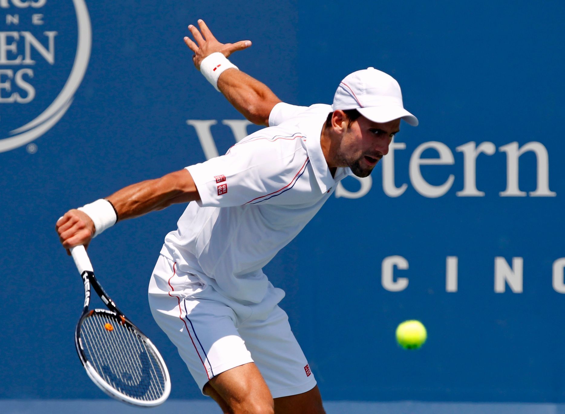 Novak Djokovič na turnaji v Cincinnati