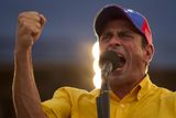 Chávezově vládnutí chce ale učinit přítrž Henrique Capriles, kterého do prezidentských voleb nominovala opozice. Kšiltovka je součástí jeho image.