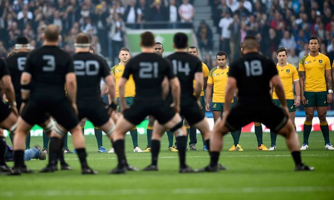 MS 2015, finále, Nový Zéland-Austrálie: haka