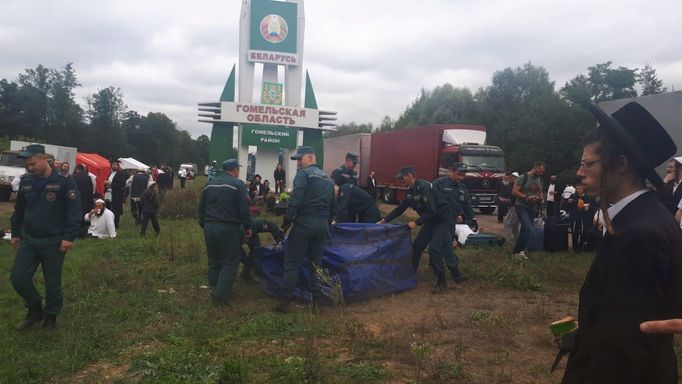 Situace na hraničním přechodu Novi Jariloviči mezi Běloruskem a Ukrajinou.