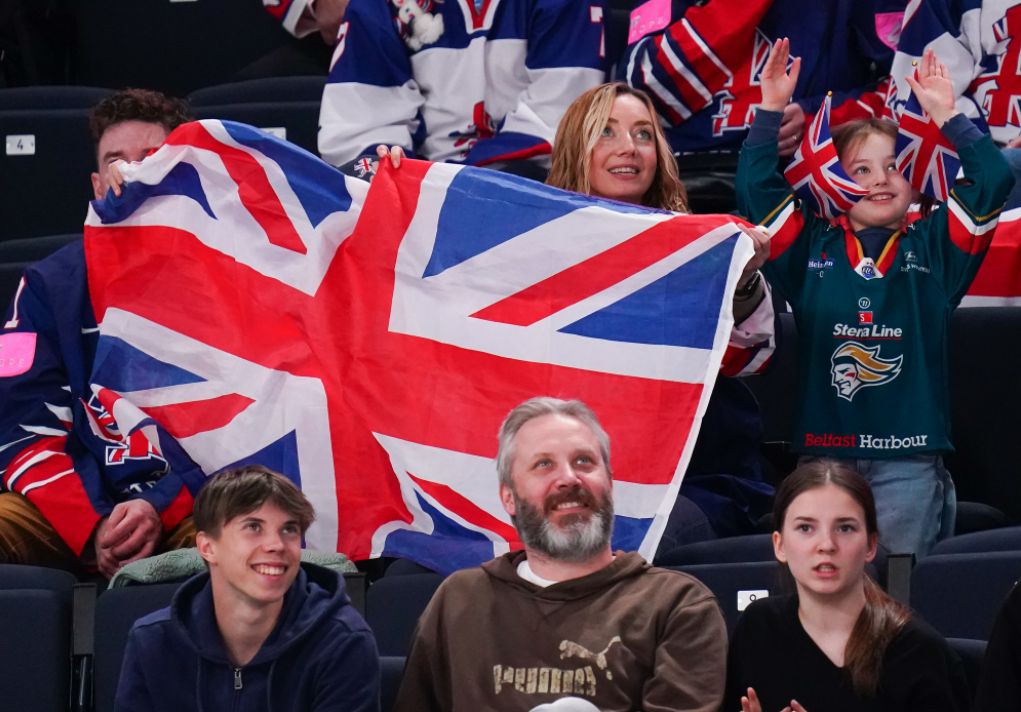Britští fanoušci na MS v hokeji 2022 v Tampere