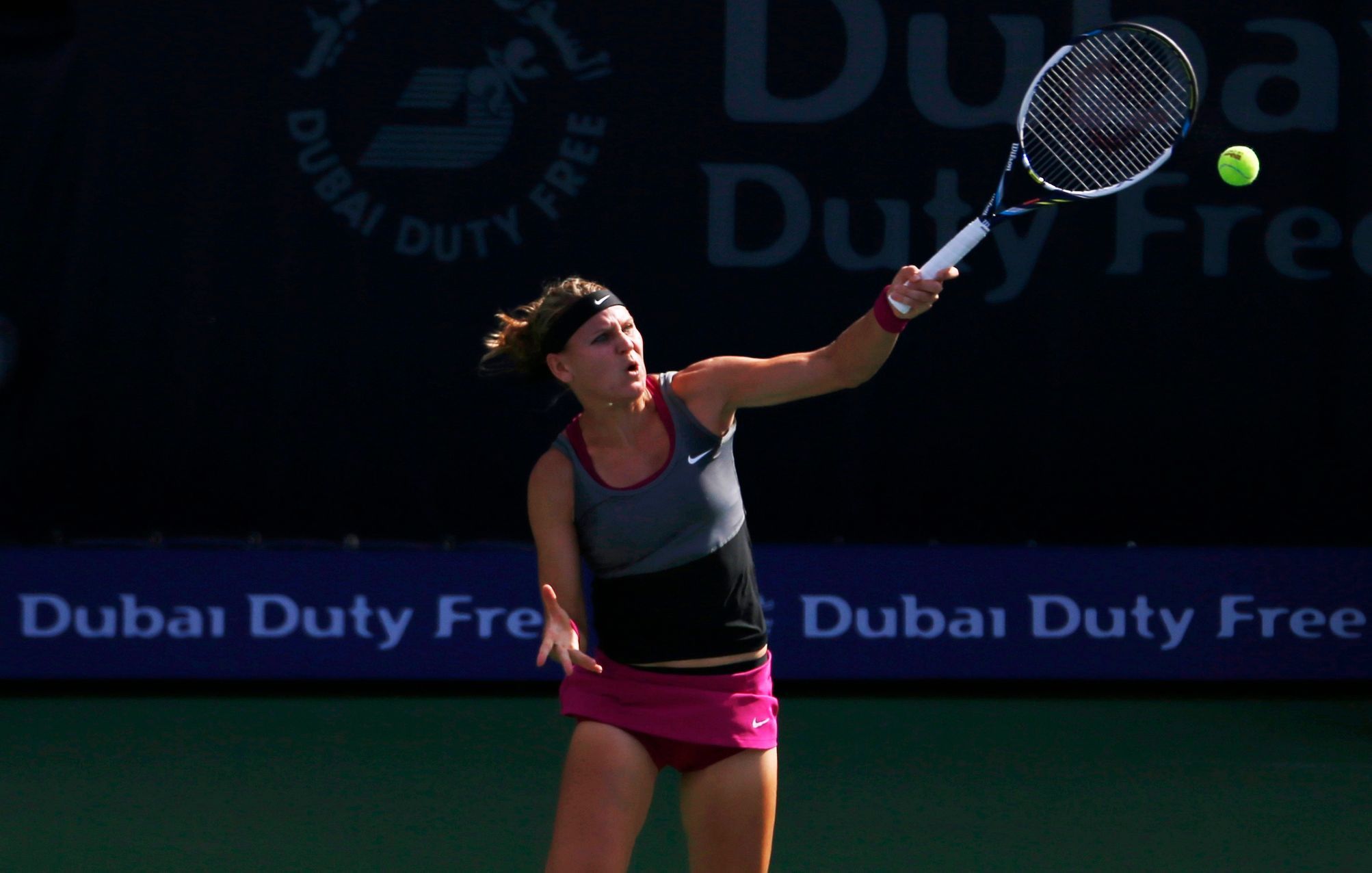 Lucie Šafářová na turnaji v Dubaji 2014
