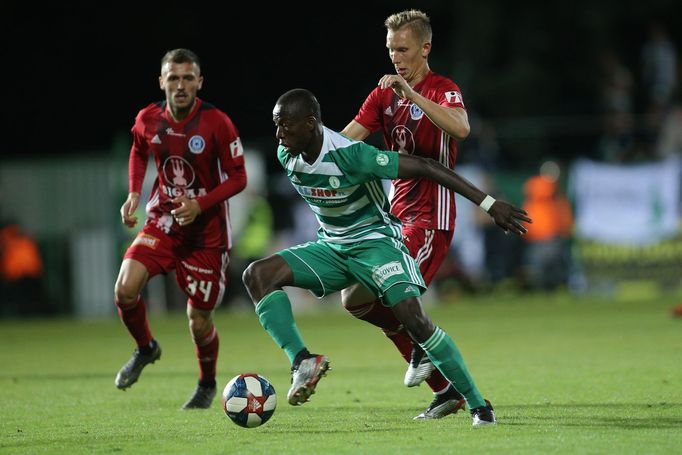 fotbal, Fortuna:Liga 2019/2020, Bohemians - Olomouc, Ibrahim Keita v akci