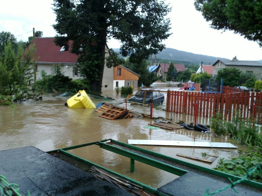 Povodně srpen 2010 - Hrádek nad Nisou