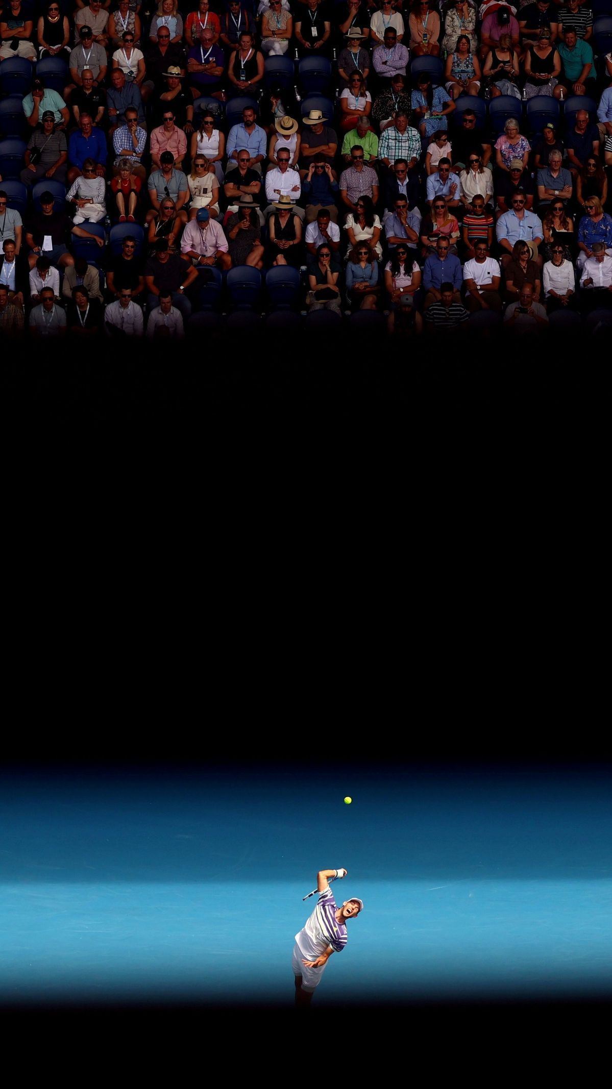 Nejhezčí fotky Reuters 2020 - Rakouský tenista Dominic Thiem v osmifinále Australian Open