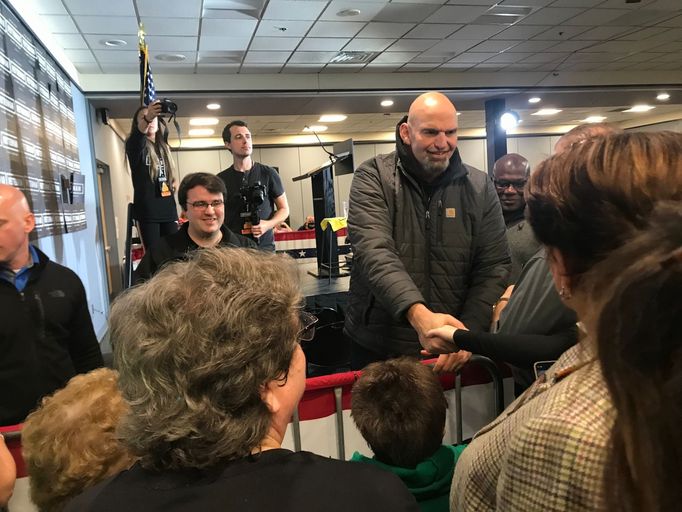 John Fetterman, demokratický kandidát do Senátu za Pensylvánii.