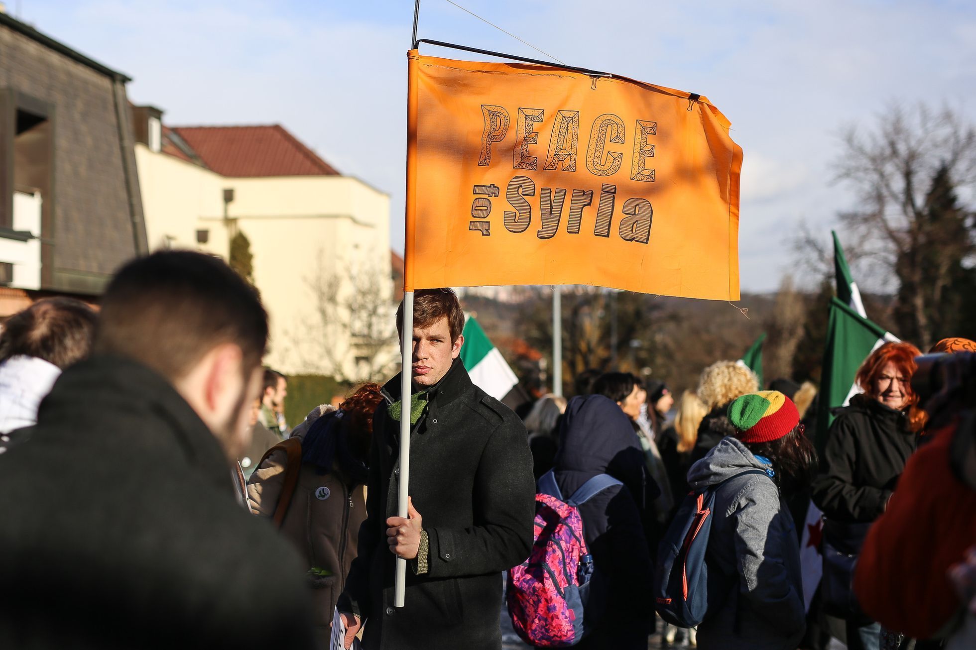 Pochod Berlin - Aleppo v Praze