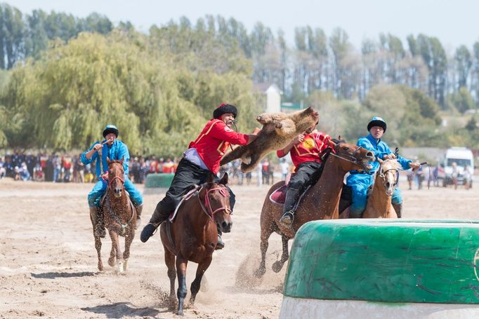 kok boru, Světové nomádské hry, Kyrgyzstán - Kazachstán