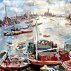 Oskar Kokoschka: London Chelsea Reach, 1957