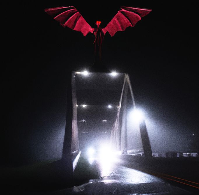 Ilustrační snímek. Mysteriózní bytost The Mothman.