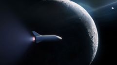 Vesmírná raketa Big Falcon Rocket společnosti SpaceX, která vynese prvního vesmírného turistu na oběžnou dráhu Měsíce.