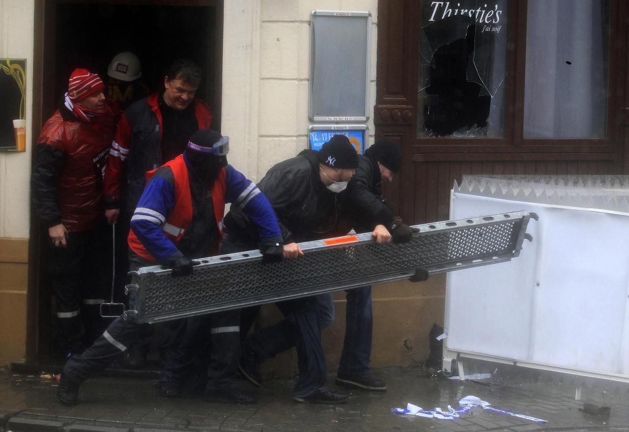 Fotogalerie: Boj belgických ocelářů proti propouštění