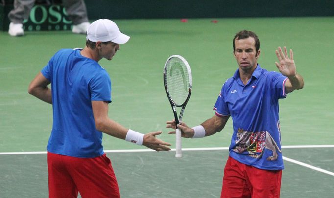 Tenis, DC, Česko - Argentina: čtyřhra - Tomáš Berdych a Radek Štěpánek