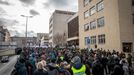 Protest policistů a hasičů před ministerstvem vnitra v Praze na Letné za navýšení platů (21.11. 2024).