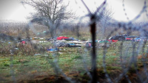 Po uprchlících ani vidu, ani slechu. Čeští policisté hlídají plot na maďarské hranici