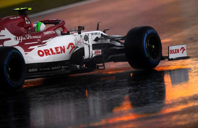 Deštivá kvalifikace na Velkou cenu Turecka formule 1 2020 - Antonio Giovinazzi, Alfa Romeo