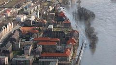 Protržená hráz v Ústí nad Labem - Střekově