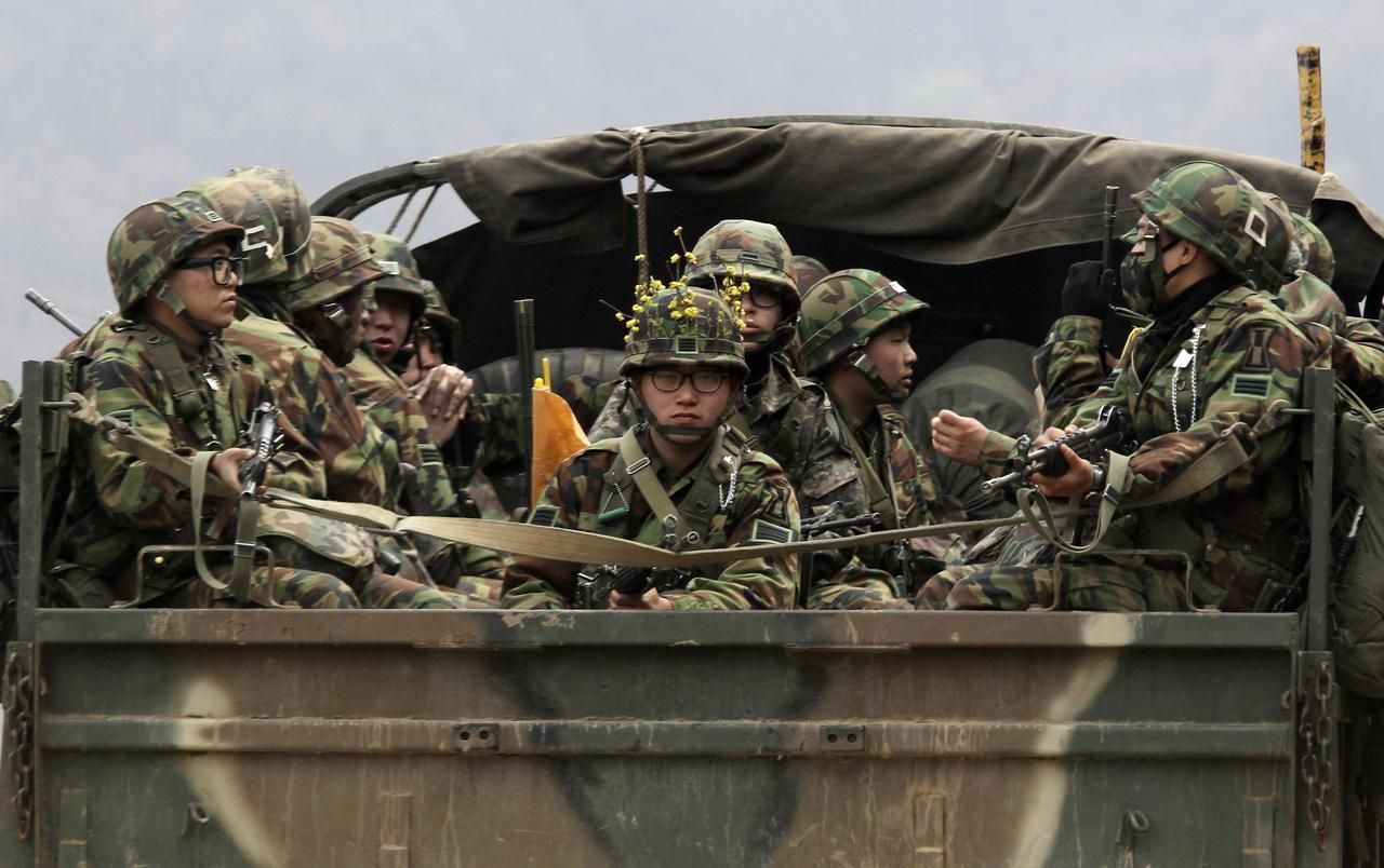 Jihokorejská armáda cvičí na možný útok KLDR