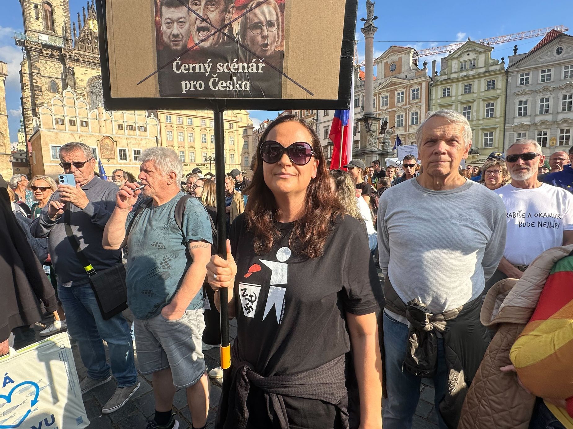 Demonstrace Milion chvilek Staroměstské náměstí