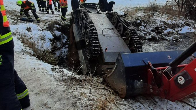 Snímek z místa neštěstí, který publikovala policie na sociálních sítích.