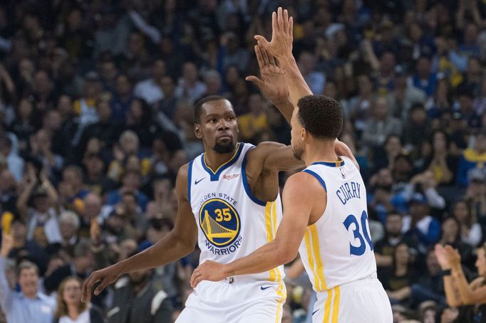 Kevin Durant a Stephen Curry