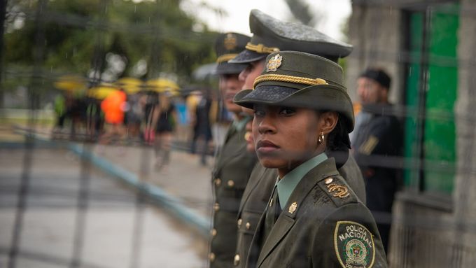 Kolumbijská policie, ilustrační foto.