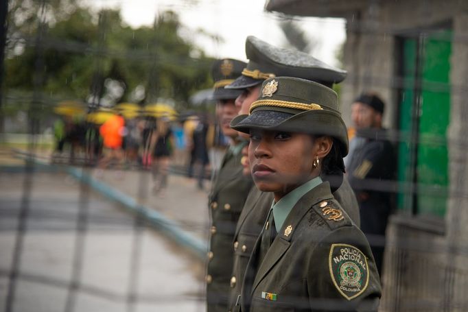 Kolumbijská policie, ilustrační foto.