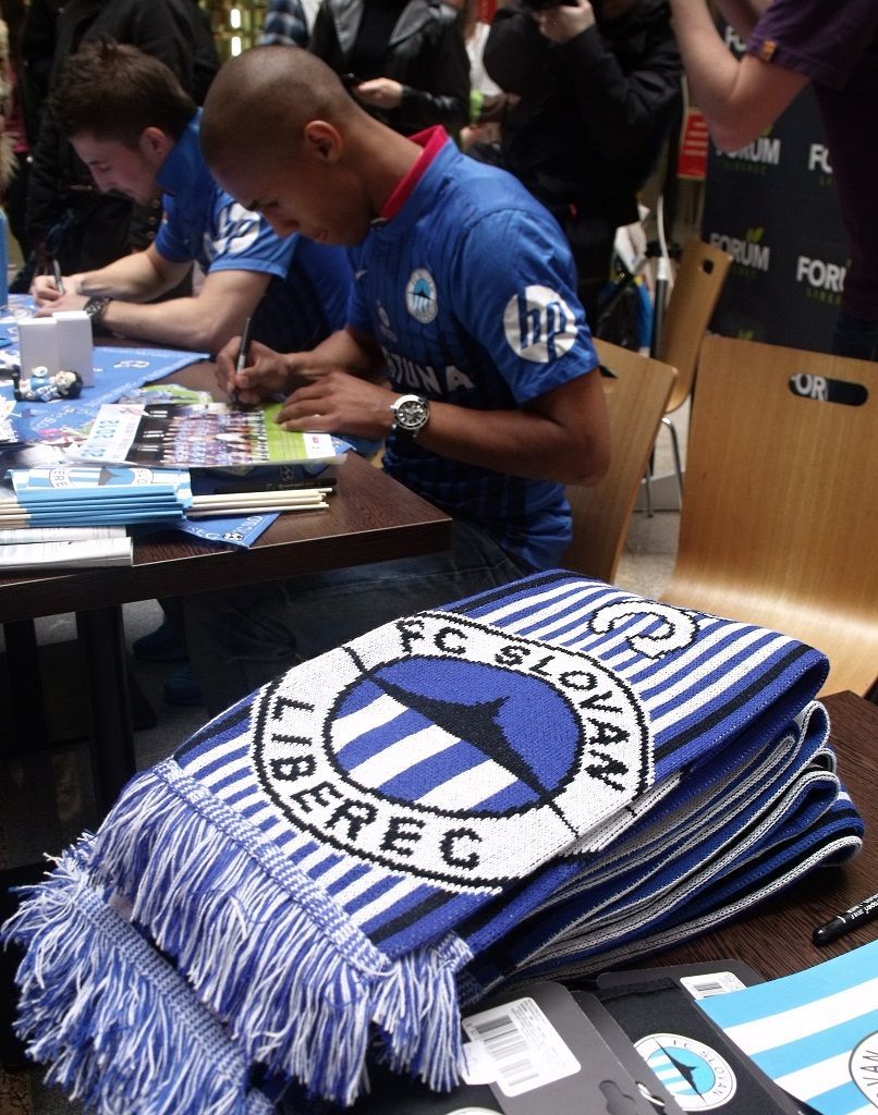 Liberec před zápasem se Spartou (GebreSelassie)