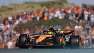 Lando Norris, McLaren v kvalifikaci na VC Nizozemska F1 2025