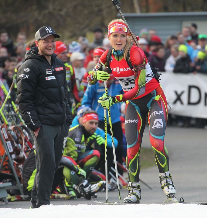 Biatlonová exhibice v Jablonci - Břízkách (Gabriela Soukalová)