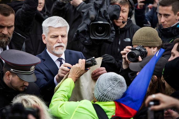 Petr Pavel složil slavnostní slib na společné schůzi obou komor Parlamentu na Pražském hradě a stal se novým českým prezidentem, Praha, 9. 3. 2023