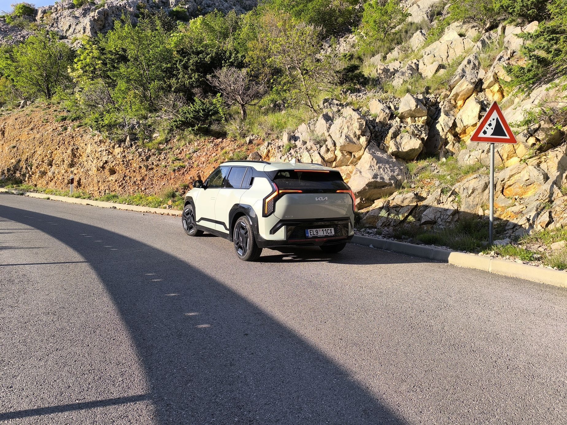 KIA EV3 alpský test
