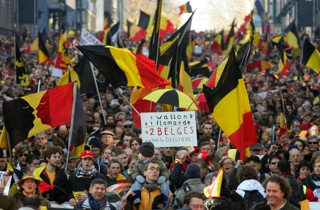 Belgičané demonstrují svou jednotu
