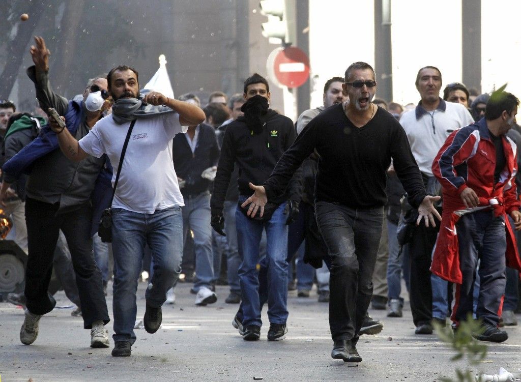 Protesty v Řecku