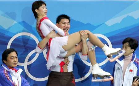 Čínští krasobruslaři Tan Čang a Chao Čang