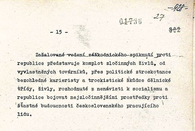 Před 70 lety, 31. května 1950, začal v Praze vykonstruovaný proces s Miladou Horákovou .