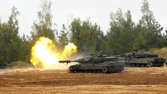 německý tank Leopard 2 NATo cvičení