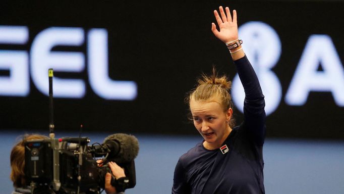 Barbora Krejčíková v semifinále turnaje v Ostravě 2022