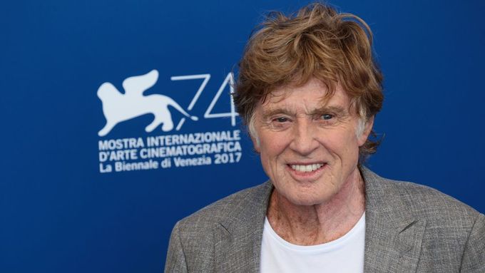 Robert Redford na filmovém festivalu v Benátkách.