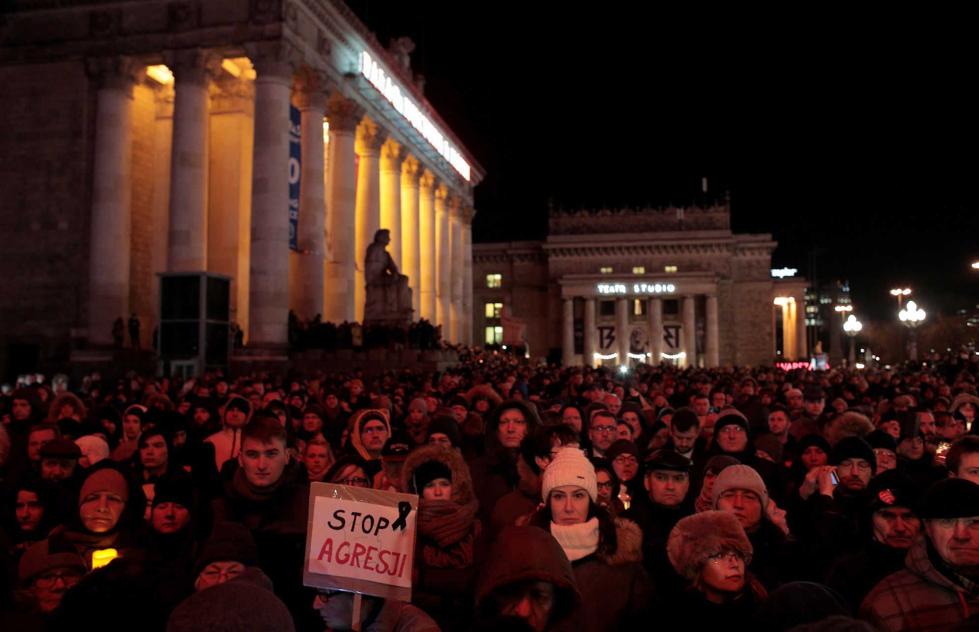 Protesty v Polsku kvůli vraždě primátora