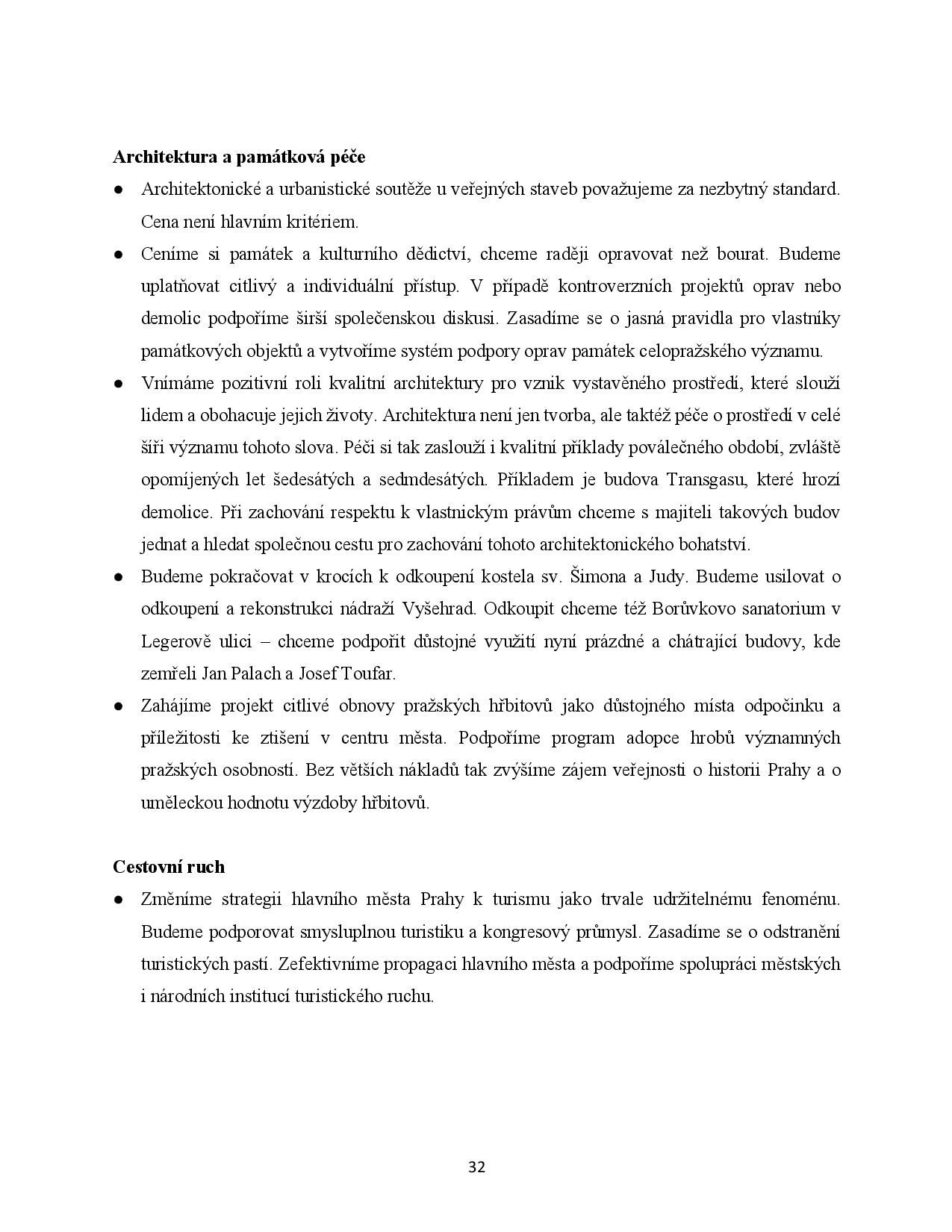 Koaliční program - Praha Sobě - 7. 11. 2018