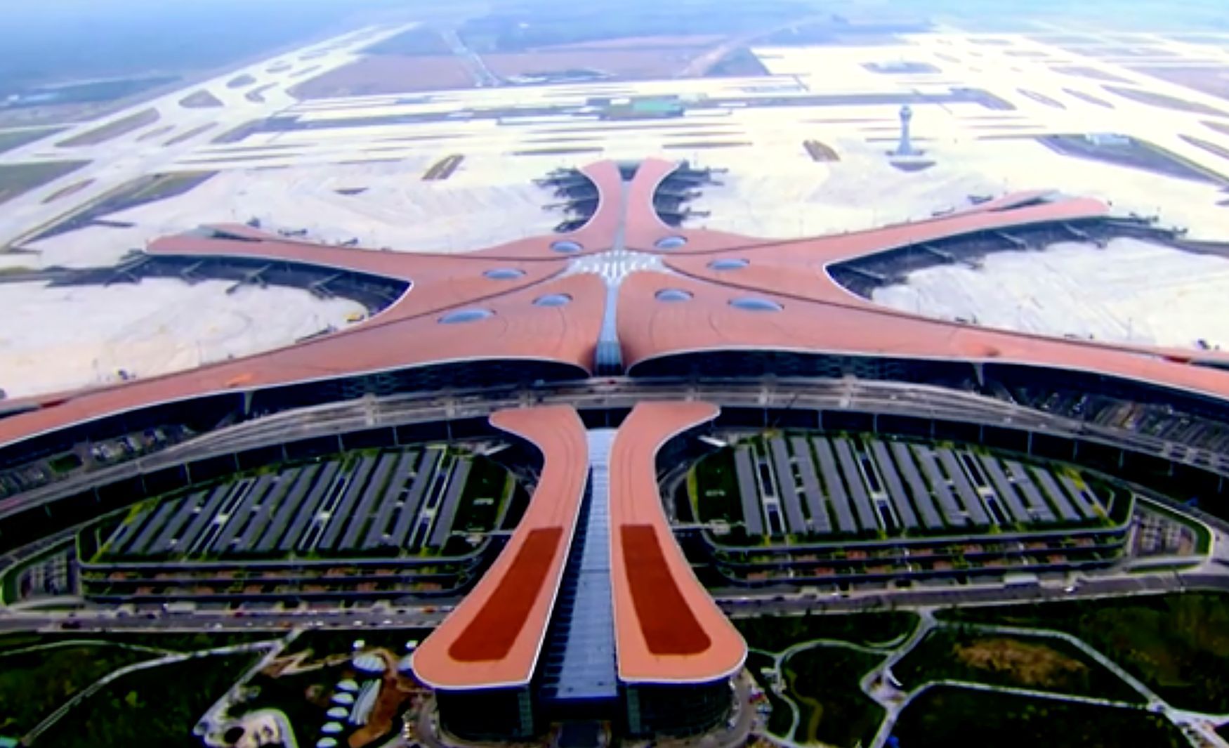 Nové letiště Ta-sing v Pekingu
