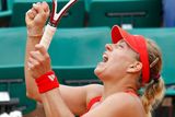10. hráčka WTA Kerberová se mohla radovat z vítězství 6:3 a 7:5.