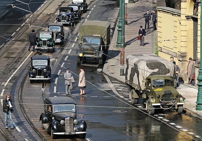 Natáčení v ulicích Prahy