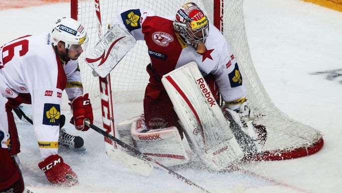 Utkání hokejové extraligy Slavia vs. Třinec (Furch)