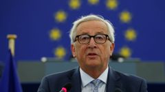 Jean-Claude Juncker při projevu o stavu unie.
