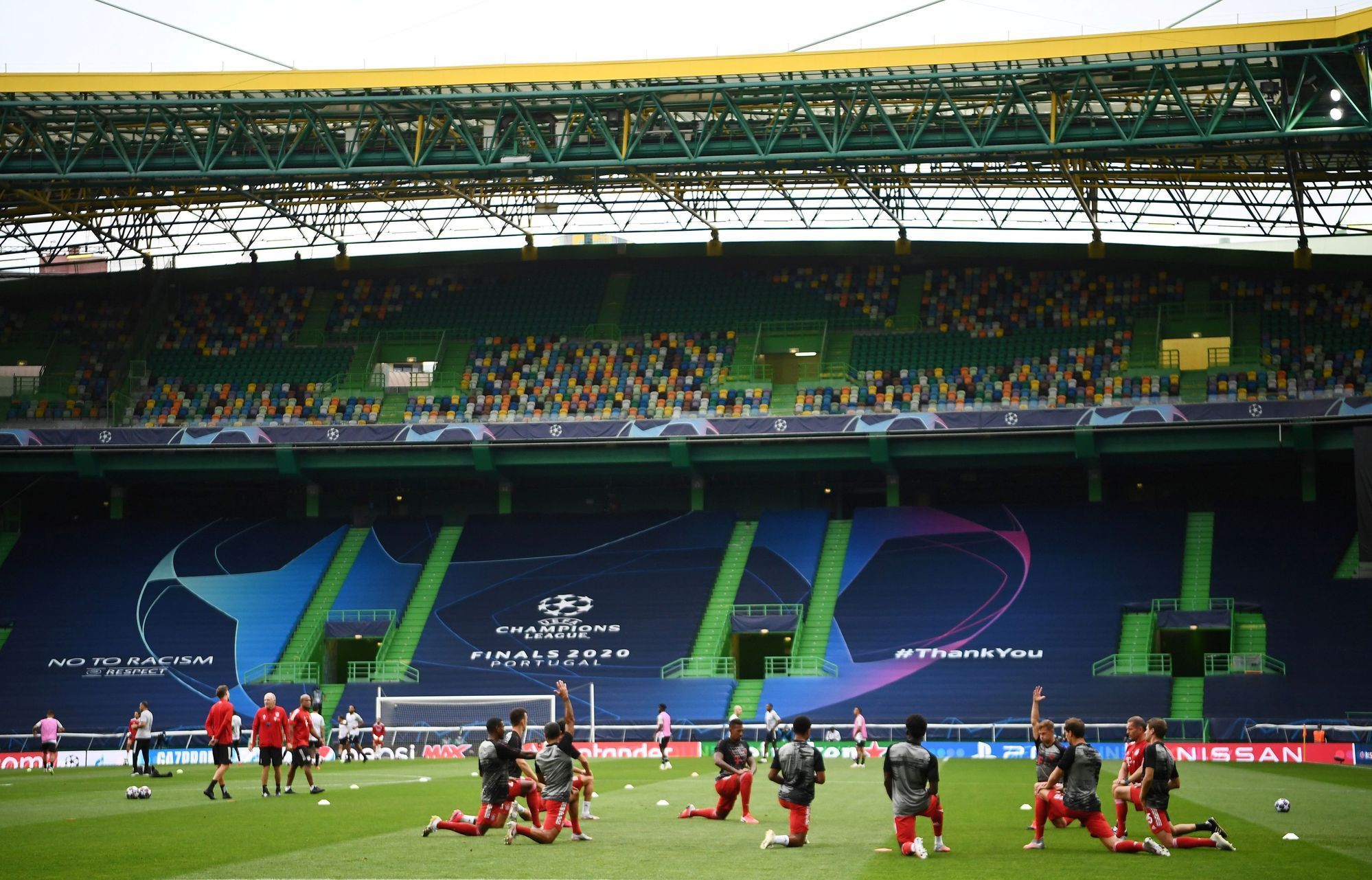 Estádio José Alvalade v Lisabonu před semifinále LM Bayern - Lyon